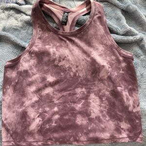 Pink Tye Dye Athletic Tank Top